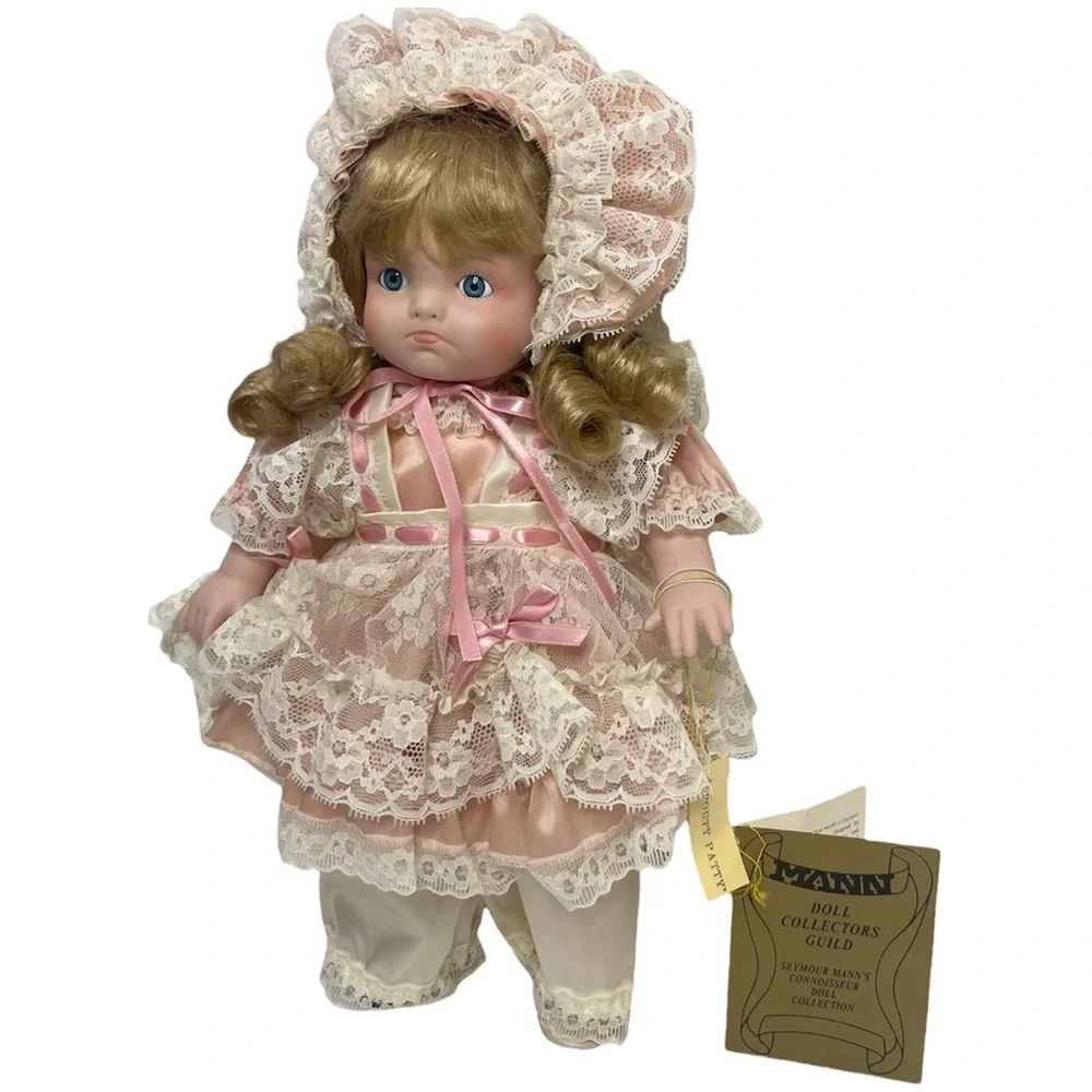 Vintage Doll Porcelain Seymour Mann Connoisseur Pouty Patty Collectibles Toys